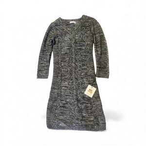 Calvin Klein Charcoal Knit Kids Dress